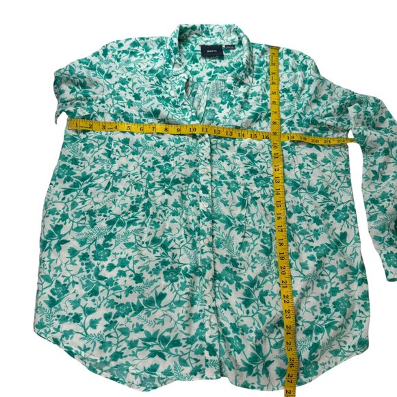 Maeve by Anthropologie Green Floral Print Button-Down Shirt Women’s Size M - Picture 10 of 10